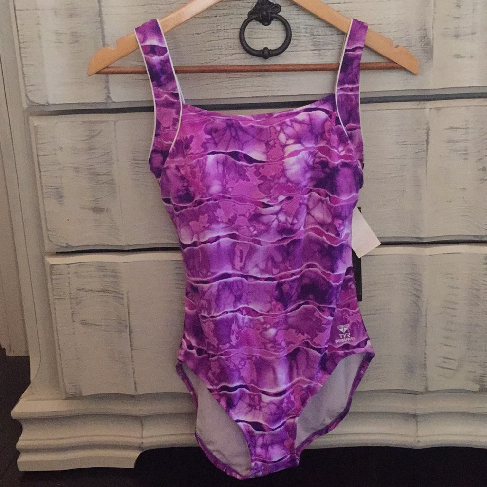 TYR One piece purple swimsuit